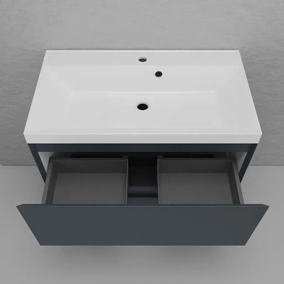 Тумба под раковину Style Line Манхэттен 80 ЛС-00002372 цвет Графит