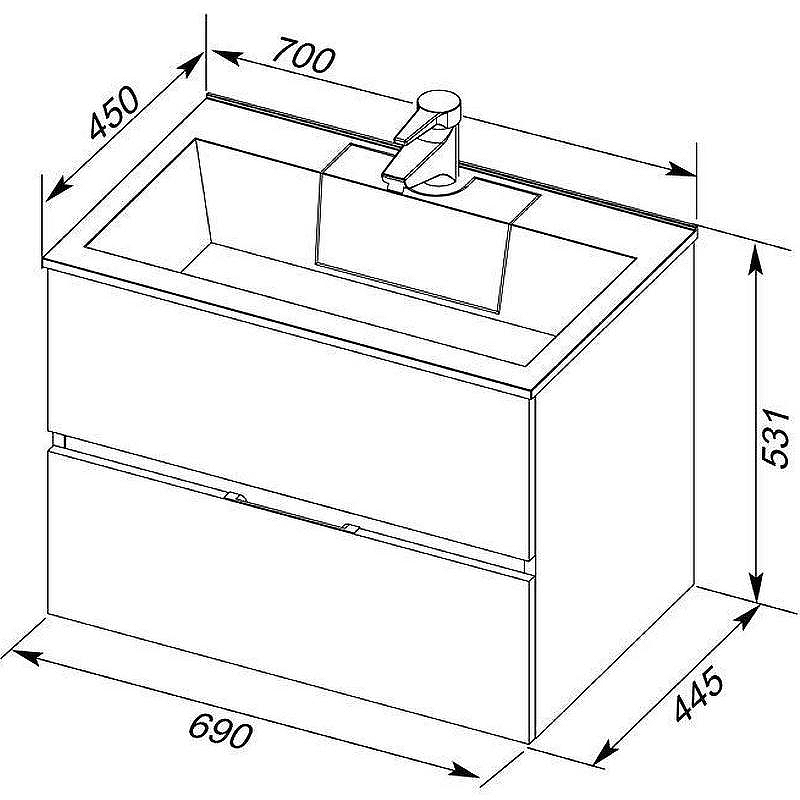 Тумба под раковину Aquanet Алвита 70 184302 подвесная Белая, купить, цена, заказать, магазин, доставка, скидка, промокод, купить, цена, заказать, магазин, доставка, скидка, промокод