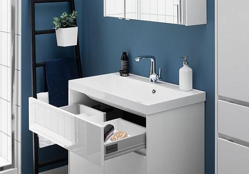 Тумба с раковиной Aquanet Латина 80 212836 подвесная Белая, купить, цена, заказать, магазин, доставка, скидка, промокод, купить, цена, заказать, магазин, доставка, скидка, промокод