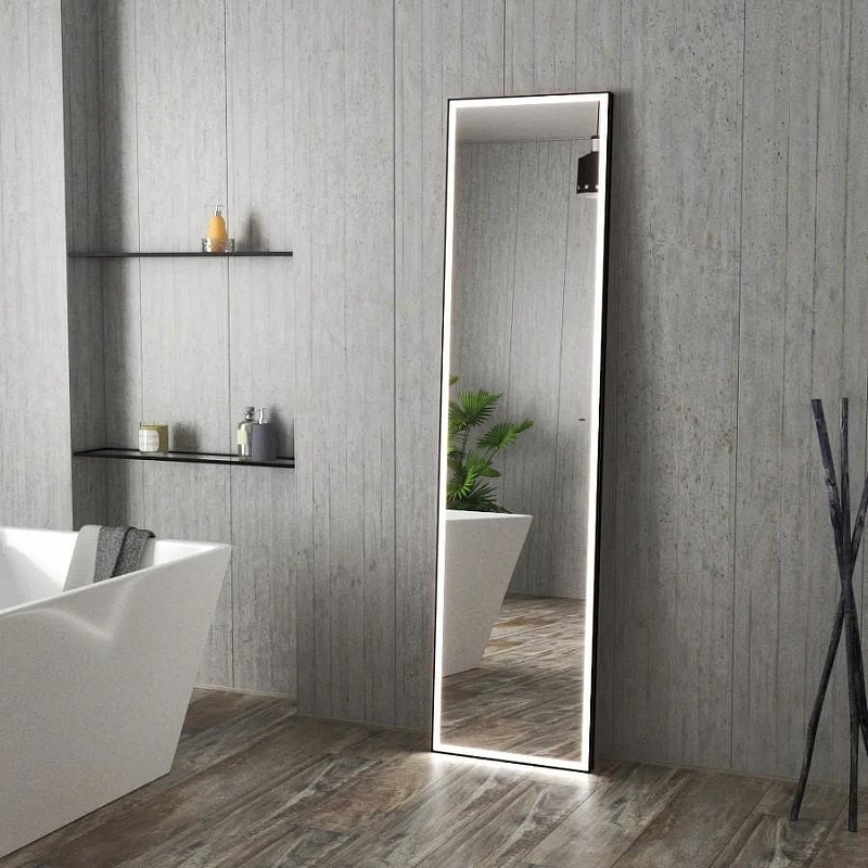 Зеркало Maretti Umbria 45 UM1445175P18EL с подсветкой цвет Черный с бесконтактным выключателем и диммером, купить, цена, заказать, магазин, доставка, скидка, промокод, купить, цена, заказать, магазин, доставка, скидка, промокод