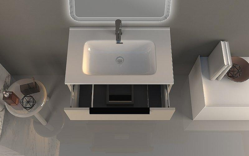 Тумба под раковину Cezares Urban 74 55159 подвесная Spatolato bianco без ножки и боковой полки, купить, цена, заказать, магазин, доставка, скидка, промокод, купить, цена, заказать, магазин, доставка, скидка, промокод