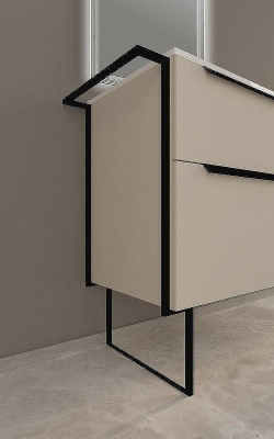 Тумба под раковину Cezares Urban 74 55159 подвесная Spatolato bianco без ножки и боковой полки