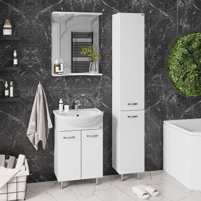 Тумба под раковину Onika Коралл 50 105032 цвет Белый