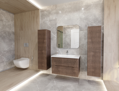 Тумба под раковину Caprigo Modo Terza 80 35613-RF15 подвесная цвет Скайрос