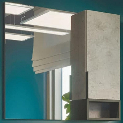 Зеркальный шкаф Comforty Франкфурт 90 00-00006504 Бетон светлый