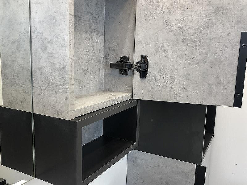 Зеркальный шкаф Comforty Франкфурт 90 00-00006504 Бетон светлый, купить, цена, заказать, магазин, доставка, скидка, промокод, купить, цена, заказать, магазин, доставка, скидка, промокод