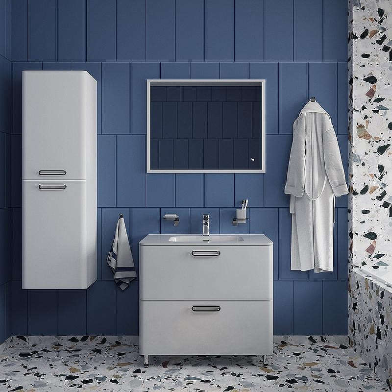 Тумба с раковиной Iddis Brick 80 BRI80WFi95K Белая, купить, цена, заказать, магазин, доставка, скидка, промокод, купить, цена, заказать, магазин, доставка, скидка, промокод