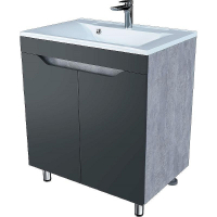 Тумба под раковину Stella Polar Абигель 80 SP-00001080 Серая Цемент, купить, цена, заказать, магазин, доставка, скидка, промокод, купить, цена, заказать, магазин, доставка, скидка, промокод