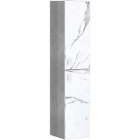 Шкаф пенал Onika Марбл 30.10 403076 подвесной Мрамор Камень бетонный, купить, цена, заказать, магазин, доставка, скидка, промокод, купить, цена, заказать, магазин, доставка, скидка, промокод