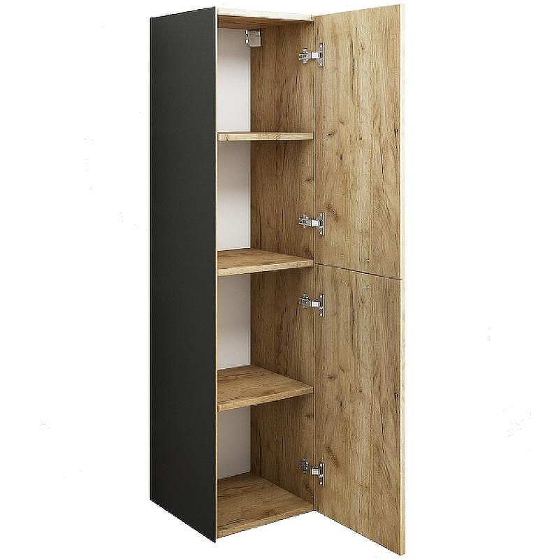 Шкаф пенал Sanflor Выборг 32 С16297 подвесной Дуб крафт золотой, купить, цена, заказать, магазин, доставка, скидка, промокод, купить, цена, заказать, магазин, доставка, скидка, промокод