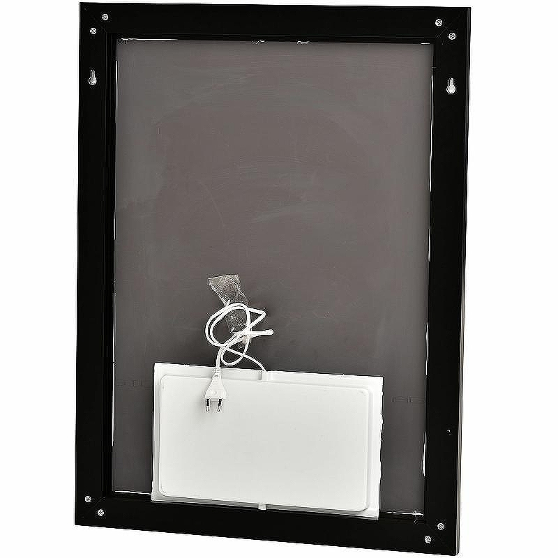 Зеркало Sintesi Kanto 60 SIN-SPEC-KANTO-black-60 с подсветкой Черное матовое с сенсорным выключателем, купить, цена, заказать, магазин, доставка, скидка, промокод, купить, цена, заказать, магазин, доставка, скидка, промокод