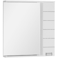 Зеркало со шкафом Aquanet Доминика 80 171081 с подсветкой R Белое, купить, цена, заказать, магазин, доставка, скидка, промокод, купить, цена, заказать, магазин, доставка, скидка, промокод