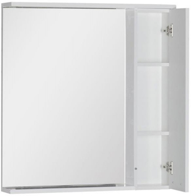 Зеркало со шкафом Aquanet Доминика 80 171081 с подсветкой R Белое
