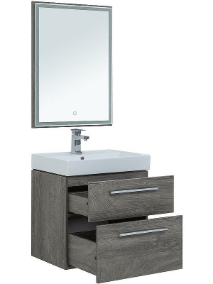 Комплект мебели для ванной Aquanet Nova 60 246281 подвесной Дуб рошелье