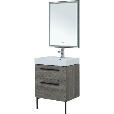 Комплект мебели для ванной Aquanet Nova 60 246281 подвесной Дуб рошелье