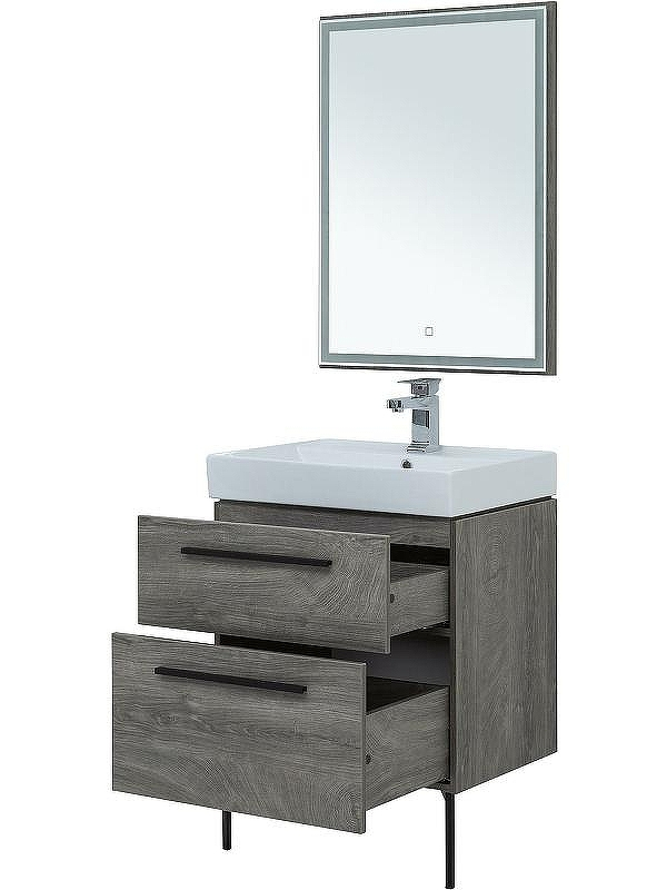 Комплект мебели для ванной Aquanet Nova 60 246281 подвесной Дуб рошелье, купить, цена, заказать, магазин, доставка, скидка, промокод, купить, цена, заказать, магазин, доставка, скидка, промокод