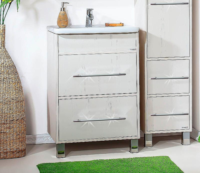 Тумба под раковину Бриклаер Чили 60 4627125414992 Светлая лиственница, купить, цена, заказать, магазин, доставка, скидка, промокод, купить, цена, заказать, магазин, доставка, скидка, промокод