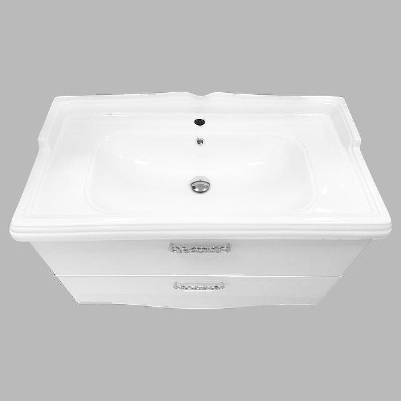 Тумба с раковиной Comforty Монако 100 00004136346 Белая, купить, цена, заказать, магазин, доставка, скидка, промокод, купить, цена, заказать, магазин, доставка, скидка, промокод