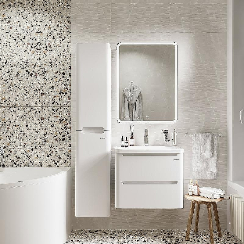 Тумба под раковину Grossman Адель 60 106006 подвесная Белая, купить, цена, заказать, магазин, доставка, скидка, промокод, купить, цена, заказать, магазин, доставка, скидка, промокод