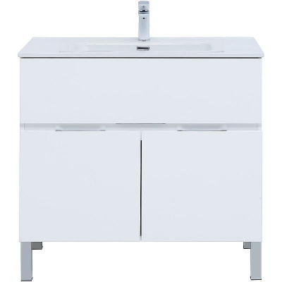 Тумба под раковину Aquanet Алвита New 90 303914 Белая матовая