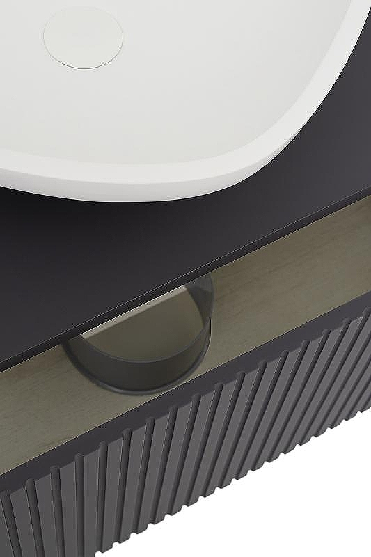 Тумба под раковину Aqua de Marco Monaco 90 2090GRMON подвесная Графит, купить, цена, заказать, магазин, доставка, скидка, промокод, купить, цена, заказать, магазин, доставка, скидка, промокод