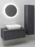 Тумба под раковину Aqua de Marco Monaco 90 2090GRMON подвесная Графит, купить, цена, заказать, магазин, доставка, скидка, промокод, купить, цена, заказать, магазин, доставка, скидка, промокод