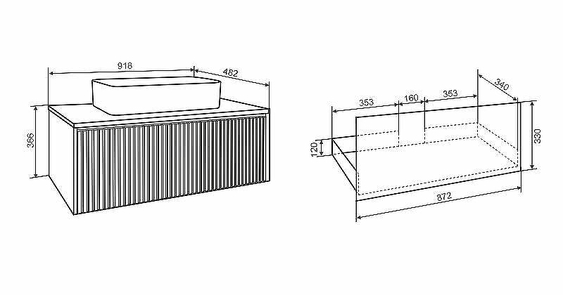 Тумба под раковину Aqua de Marco Monaco 90 2090GRMON подвесная Графит, купить, цена, заказать, магазин, доставка, скидка, промокод, купить, цена, заказать, магазин, доставка, скидка, промокод