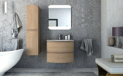 Шкаф пенал Cezares Vague 30 54837 подвесной Rovere tabacco