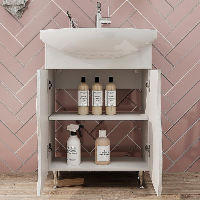 Тумба под раковину Volna Adel 70.2D tnADEL70.2D-01 Белая, купить, цена, заказать, магазин, доставка, скидка, промокод, купить, цена, заказать, магазин, доставка, скидка, промокод