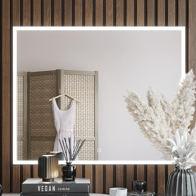 Зеркало Bond Cube 100x80 M44ZE-10080 с подсветкой с сенсорным выключателем, купить, цена, заказать, магазин, доставка, скидка, промокод, купить, цена, заказать, магазин, доставка, скидка, промокод