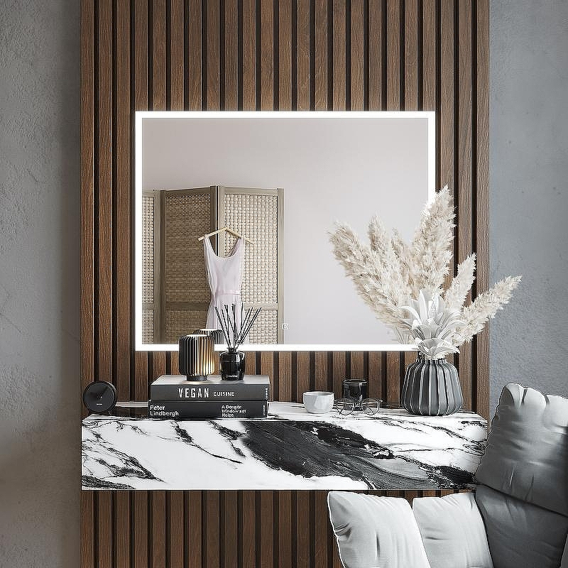 Зеркало Bond Cube 100x80 M44ZE-10080 с подсветкой с сенсорным выключателем, купить, цена, заказать, магазин, доставка, скидка, промокод, купить, цена, заказать, магазин, доставка, скидка, промокод