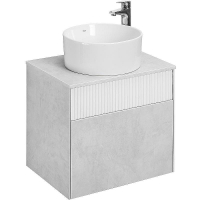 Тумба под раковину Aquaton Марбл 60 1A276101MH4C0 подвесная Слэйт Белый матовый, купить, цена, заказать, магазин, доставка, скидка, промокод, купить, цена, заказать, магазин, доставка, скидка, промокод