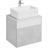 Тумба под раковину Aquaton Марбл 60 1A276101MH4C0 подвесная Слэйт Белый матовый, купить, цена, заказать, магазин, доставка, скидка, промокод, купить, цена, заказать, магазин, доставка, скидка, промокод