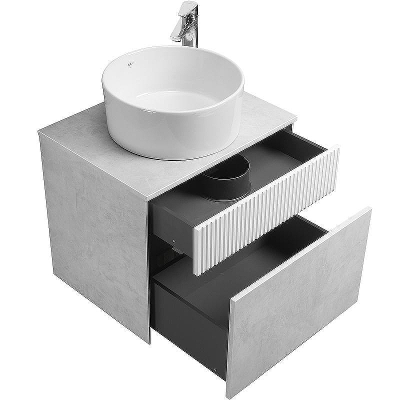 Тумба под раковину Aquaton Марбл 60 1A276101MH4C0 подвесная Слэйт Белый матовый, купить, цена, заказать, магазин, доставка, скидка, промокод, купить, цена, заказать, магазин, доставка, скидка, промокод