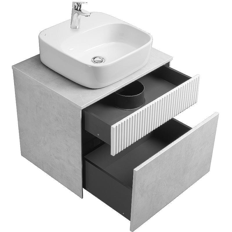 Тумба под раковину Aquaton Марбл 60 1A276101MH4C0 подвесная Слэйт Белый матовый, купить, цена, заказать, магазин, доставка, скидка, промокод, купить, цена, заказать, магазин, доставка, скидка, промокод