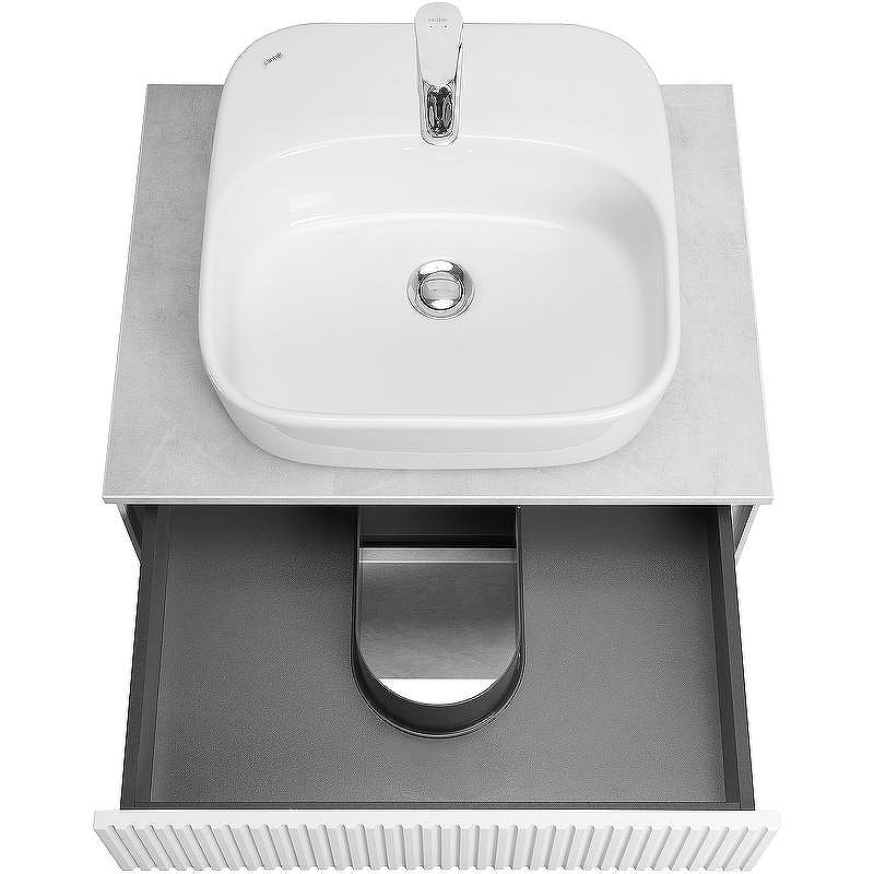 Тумба под раковину Aquaton Марбл 60 1A276101MH4C0 подвесная Слэйт Белый матовый, купить, цена, заказать, магазин, доставка, скидка, промокод, купить, цена, заказать, магазин, доставка, скидка, промокод