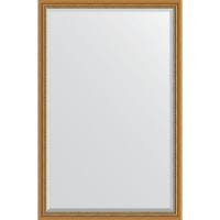 Зеркало Evoform Exclusive 173х113 BY 3613 с фацетом в багетной раме - Состаренное золото с плетением 70, купить, цена, заказать, магазин, доставка, скидка, промокод, купить, цена, заказать, магазин, доставка, скидка, промокод