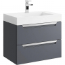 Тумба под раковину Aqwella Cube 70 CUB0107GR подвесная Серая матовая, купить, цена, заказать, магазин, доставка, скидка, промокод, купить, цена, заказать, магазин, доставка, скидка, промокод