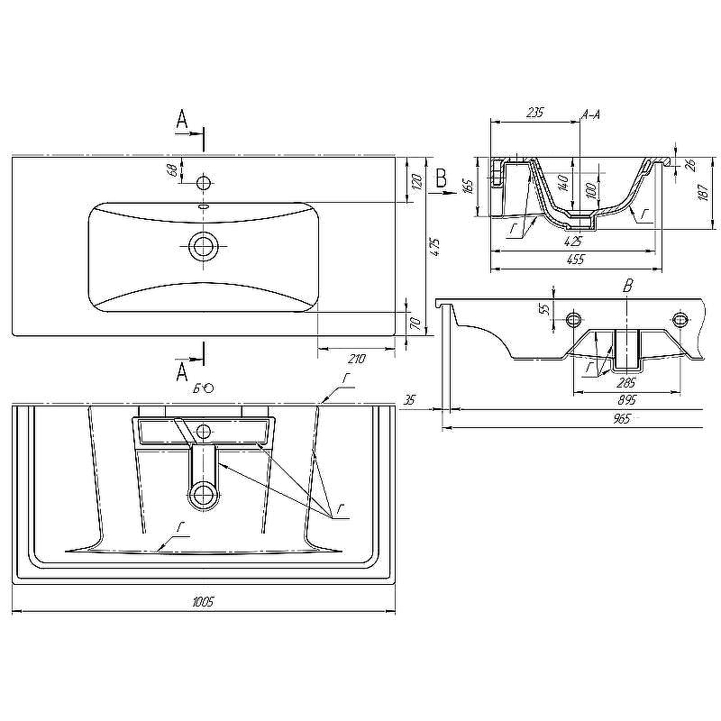 Тумба с раковиной Brevita 50 Shades of Grey Кристиан 100 УТ000014283 подвесная Черная матовая Серая матовая, купить, цена, заказать, магазин, доставка, скидка, промокод, купить, цена, заказать, магазин, доставка, скидка, промокод