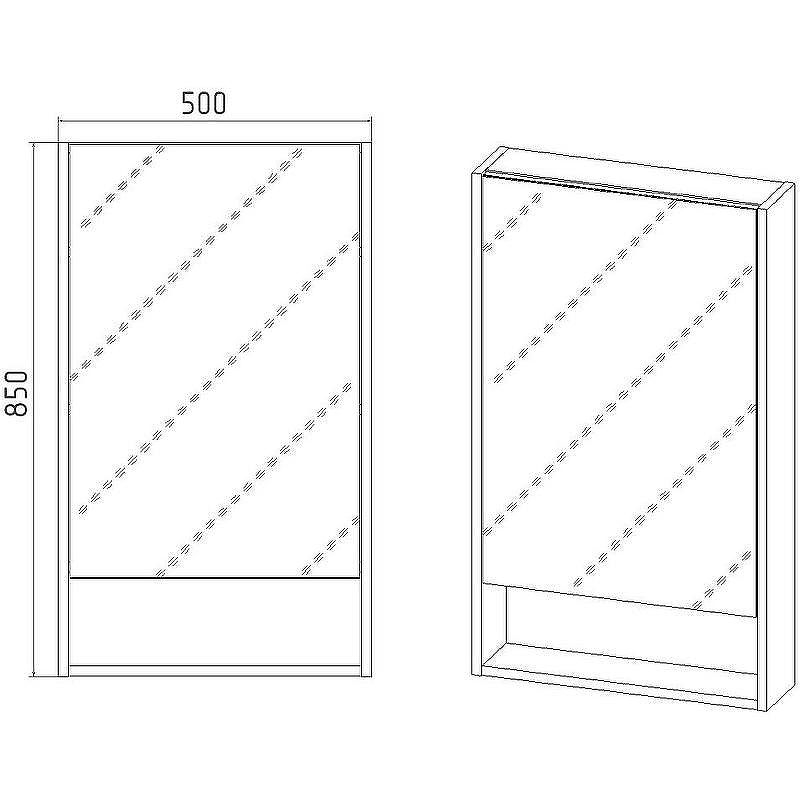 Зеркальный шкаф VIANT Мальта 50 VMAL50-ZSH Дуб Вотан, купить, цена, заказать, магазин, доставка, скидка, промокод, купить, цена, заказать, магазин, доставка, скидка, промокод