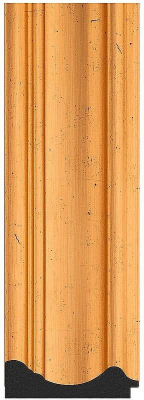 Зеркало Evoform Exclusive Floor 204х114 BY 6167 с фацетом в багетной раме - Травленое золото 99