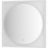 Зеркало Defesto Eclipce 80х80 DF 2238R с подсветкой 18W-3000К/в багетной раме/ИК - выключатель/Теплый белый свет/Белая рама, купить, цена, заказать, магазин, доставка, скидка, промокод, купить, цена, заказать, магазин, доставка, скидка, промокод