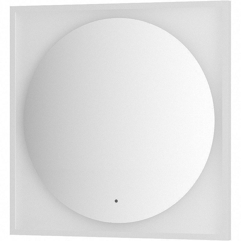 Зеркало Defesto Eclipce 80х80 DF 2238R с подсветкой 18W-3000К/в багетной раме/ИК - выключатель/Теплый белый свет/Белая рама, купить, цена, заказать, магазин, доставка, скидка, промокод, купить, цена, заказать, магазин, доставка, скидка, промокод