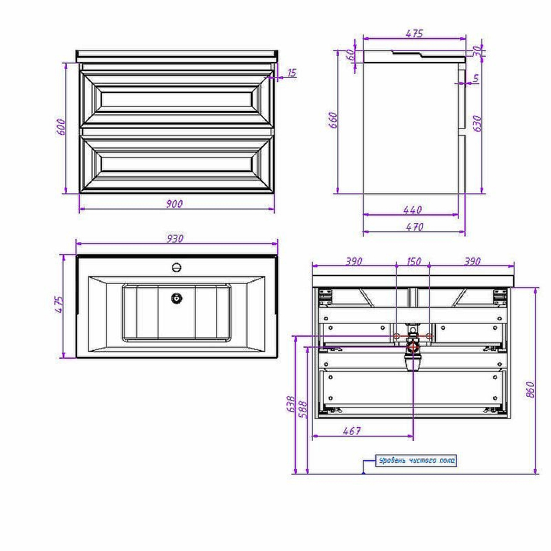 Тумба под раковину Caprigo Ponza 90 13523-В231 подвесная Белая матовая, купить, цена, заказать, магазин, доставка, скидка, промокод, купить, цена, заказать, магазин, доставка, скидка, промокод