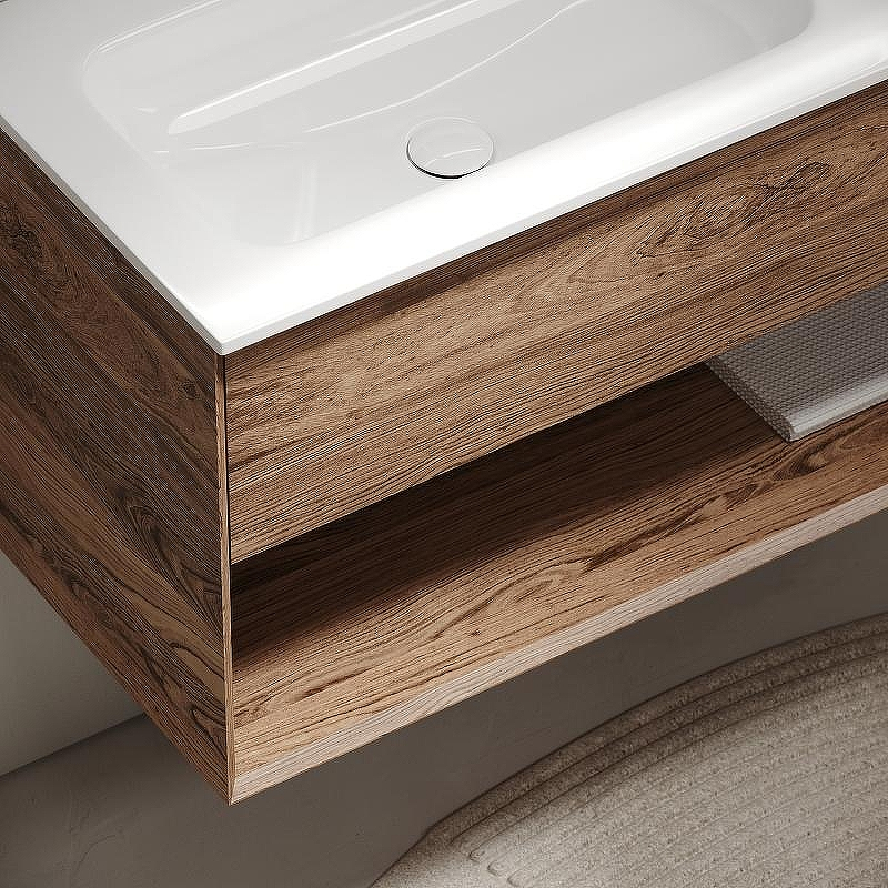 Тумба под раковину Sancos Marmi 1.0 100 L MR1.0100LECH подвесная Дуб чарльстон, купить, цена, заказать, магазин, доставка, скидка, промокод, купить, цена, заказать, магазин, доставка, скидка, промокод