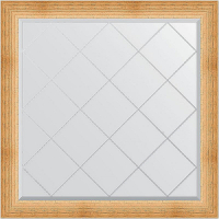 Зеркало Evoform Exclusive-G 106х106 BY 4527 с гравировкой в багетной раме - Травленое золото 87, купить, цена, заказать, магазин, доставка, скидка, промокод, купить, цена, заказать, магазин, доставка, скидка, промокод