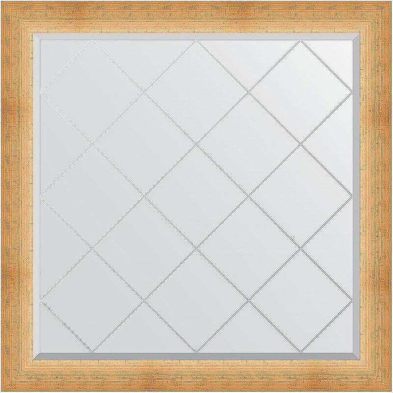 Зеркало Evoform Exclusive-G 106х106 BY 4527 с гравировкой в багетной раме - Травленое золото 87, купить, цена, заказать, магазин, доставка, скидка, промокод, купить, цена, заказать, магазин, доставка, скидка, промокод