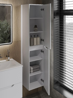 Шкаф пенал Orange Line 35 Li-35Puw подвесной Белый матовый