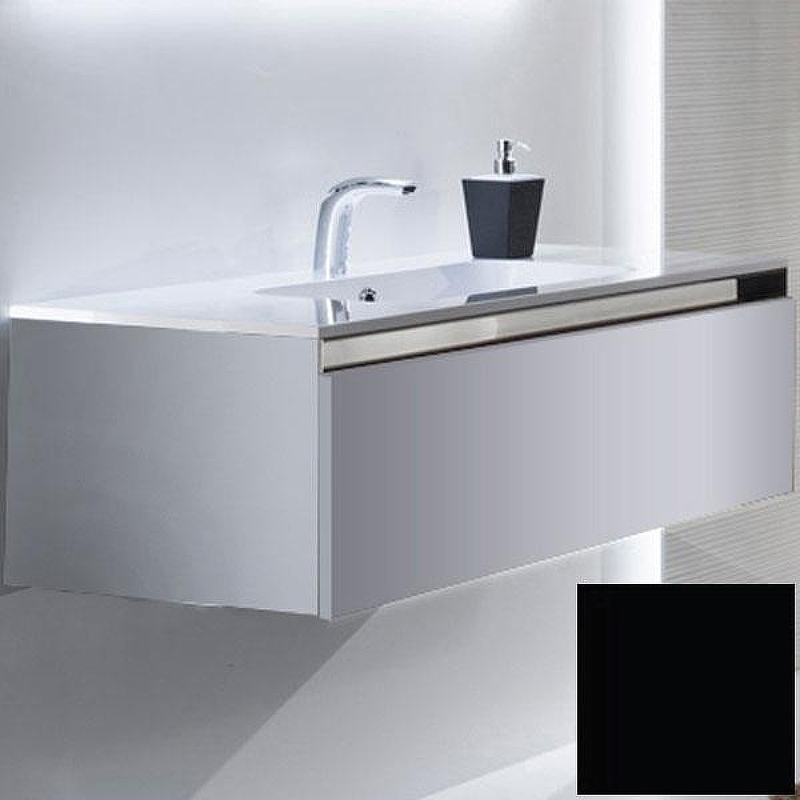 Тумба с раковиной SanVit Кубэ-1 120 kkube1120 в цвете Ral подвесная Черный глянец, купить, цена, заказать, магазин, доставка, скидка, промокод, купить, цена, заказать, магазин, доставка, скидка, промокод