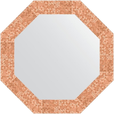 Зеркало Evoform Octagon 57х57 BY 7306 в багетной раме - Соты медь 70